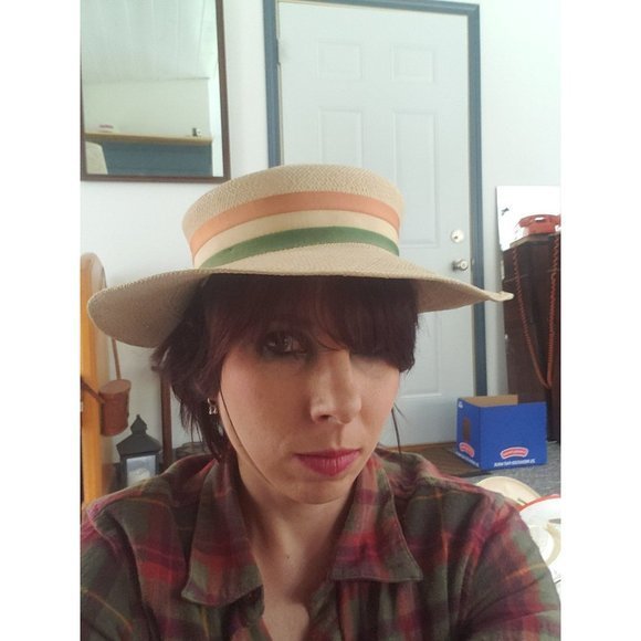 Vintage‎ Ladies Boating Hat - Picture 5 of 5